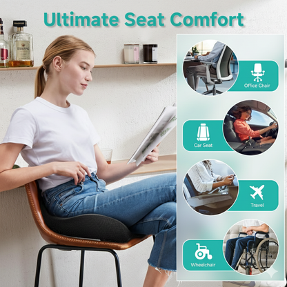 🎁 ErgoComfort Memory Foam Seat Cushion (50% OFF )