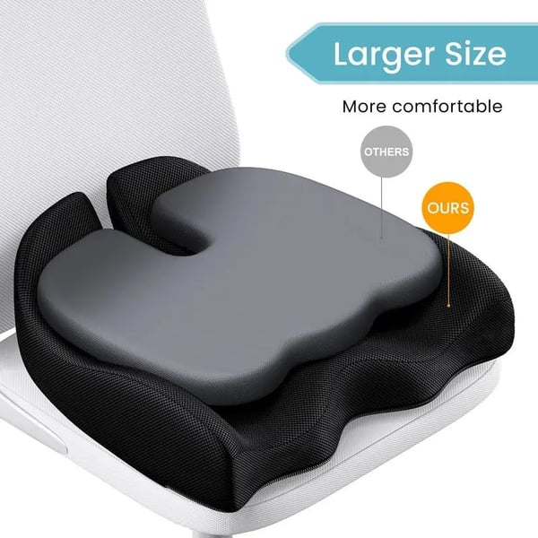 🎁 ErgoComfort Memory Foam Seat Cushion (50% OFF )